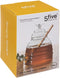 Glazen honingpot met honinglepel/stokje - 400ml - Keukenbenodigdheden/Honing potten