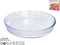 Glazen ovenschaal-serveerschaal rond 26 x 26 cm - Ovenschotel oven serveerschaal van glas