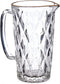 Glazen schenkkan/karaf 1liter 20 x 12 cm Diamant-style - Sapkan/waterkan en waterglazen