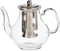 Glazen theepot 1100 ml met filter/infuser en handvat - Theepotten/theekannen van glas - Theepot met thee infuser