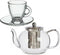 Glazen theepot 1100 ml met filter/infuser en handvat - Theepotten/theekannen van glas - Theepot met thee infuser