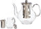 Glazen theepot 1100 ml met filter/infuser en handvat - Theepotten/theekannen van glas - Theepot met thee infuser