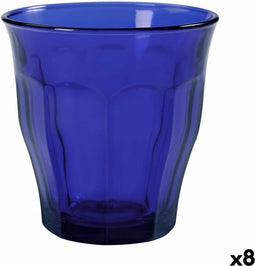 Glazenset Duralex Picardie Blauw 6 Onderdelen 310 ml (8 Stuks)