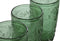 Glazenset Home ESPRIT Groen Kristal Met reliëf 370 ml (6 Stuks)