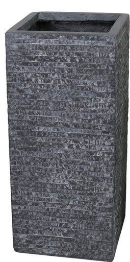 Plantenbak Utah Cubihi - l34 x b34 x h71cm - Donkergrijs
