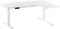 DESTIN - Verstelbaar bureau - Wit - Rechts - 160 cm - Spaanplaat
