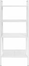 vidaXL - Ladder - boekenkast - 4 - schappen - metaal - wit