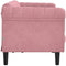 vidaXL - Driezitsbank - fluweel - roze