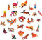 UNIDRAGON Houten Puzzel Voor Volwassenen Dier - Voorzichtige Lynx- 187 stukjes - Medium 22x33 cm