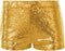Dressforfun Pailletten-short XL - Hotpants - Glanzende pailletten - Goud