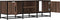 vidaXL - Tv-meubel - 120x35x41 - cm - bewerkt - hout - metaal - bruin - eikenkleur