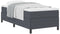 vidaXL - Bedframe - Donkergrijs - 100x200 - cm - Corduroy - Stof