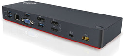 Lenovo ThinkPad - Thunderbolt 3 dock - 5x USB A 3.0 2x USB-C 1x HDMI 1x VGA 1x Ethernet - Zwart