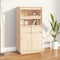 vidaXL - Hoge - kast - 60x40x116,5 - cm - massief - grenenhout