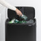 Brabantia Bo Touch Bin Hi Prullenbak - 60 liter - Soft-touch openingssysteem - Matt Black