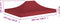 vidaXL - Partytentdak 270 g/m² - 4x3 m - bordeauxrood
