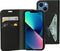 Mobiparts iPhone 13 Mini/12 Mini - Classic Wallet Case - RFID bescherming - Zwart