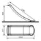 Glijbaan 120 cm Kunststof Wit
