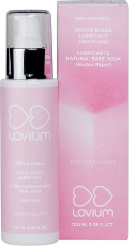 Glijmiddel op waterbasis Lovium Rode Vruchten 100 ml