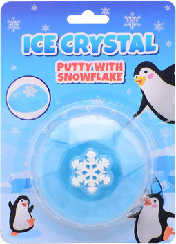 Glimmende ijs putty met sneeuwvlok