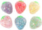 Glitter aardbei knijpbal 6cm 4ass