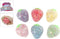 Glitter aardbei knijpbal 6cm 4ass