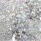 Glitter en pailletten, 6x5 gr, zilver