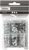Glitter en pailletten, 6x5 gr, zilver