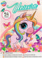 Glitter Kleur en Stickerboek Eenhoorn/Zeemeermin