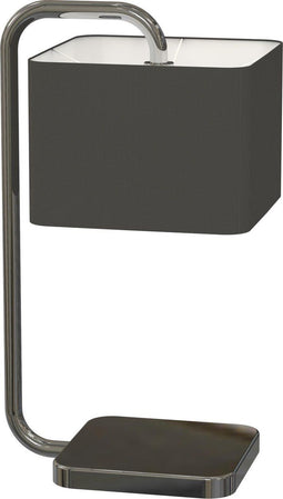 MIRO CUBE - Tafellamp E27 - Chroom en zwart - Hoogte 50 cm