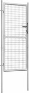 vidaXL - Poort - 105x225 - cm - gegalvaniseerd - staal - zilverkleurig
