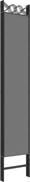 vidaXL - Kamerscherm - met - 5 - panelen - 300x200 - cm - stof - antracietkleurig