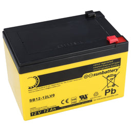Sun Battery SB12-12LV0 12V/12Ah (c20) 151 x 98 x 101mm 6.3mm Faston connection 12 Volt 12 Ah