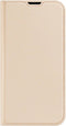 Dux Ducis - Slim bookcase hoes - Geschikt voor iPhone 14 Pro Max - Goud