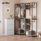Woltu Opvouwbare Opbergboxen Set van 5 - Grijs - Met Handgrepen en Metalen Frame - 26 x 26 x 26,5 cm