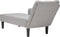 vidaXL - Chaise - longue - met - rechterarmleuning - stof - wolk - grijs