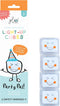 Glo Pals Party, Light Up Cubes, Wit, 4 Stuks