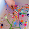 Glo Pals Party, Light Up Cubes, Wit, 4 Stuks