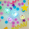 Glo Pals Party, Light Up Cubes, Wit, 4 Stuks