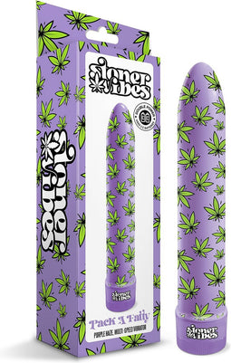 Global Novelties Vibrator Love Toy STONER VIBES PACK A FATTY HAZE Paars
