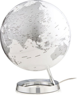 globe Bright Chrome 30cm diameter kunststof voet engelstalig NR-0331F7NS-GB