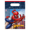 Globos papieren feestzakjes spider-man crime fighter, 6st.