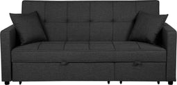 GLOMMA - Slaapbank 3-zits - Donkergrijs - Polyester