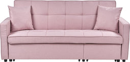 GLOMMA - Slaapbank 3-zits - Roze - Polyester