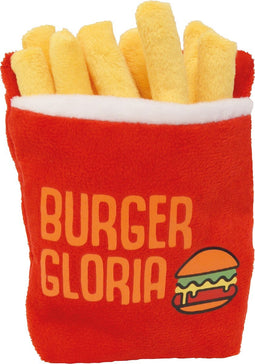 Gloria Friet - Hondenspeelgoed - Rood - Piepspeelgoed