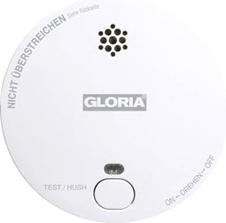 Gloria R1 Rookmelder werkt op batterijen (Ø x h) 100 mm x 33 mm