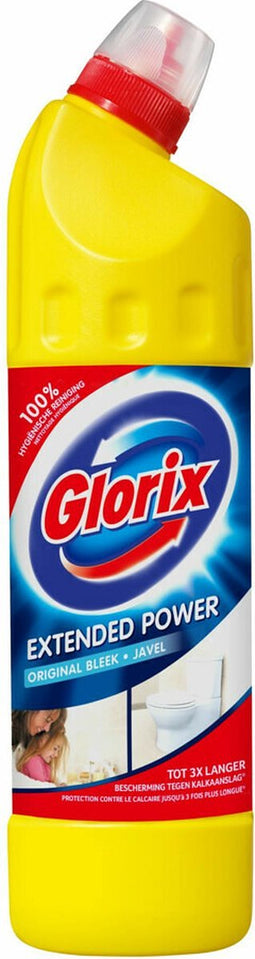 Glorix - Toiletreiniger - Original Bleek/Javel - 100% Hygiënische Reiniging - 750ml