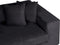 GLORVIKA - Driezitsbank - Zwart - Polyester