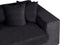 GLORVIKA II - Driezitsbank - Zwart - Polyester