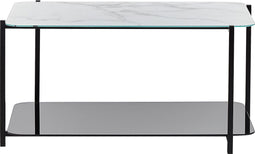 GLOSTER - Salontafel - Zwart - Veiligheidsglas